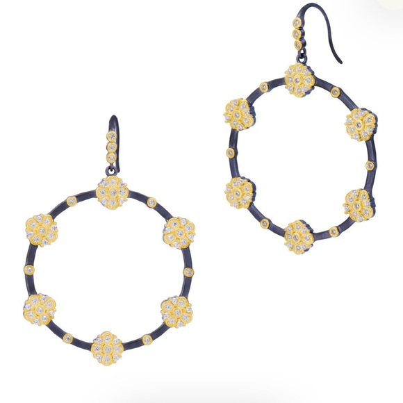 Freida Rothman BROOKLYN IN BLOOM STATION OPENHOOP EARRINGS